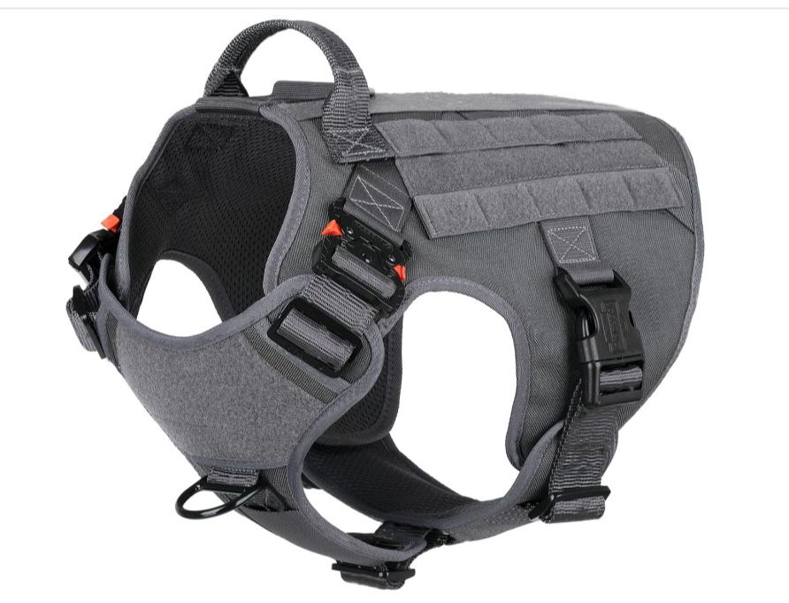 ICEFANG Tactical Dog Harness MOLLE Vest with Handle, XL *BRAND NEW*