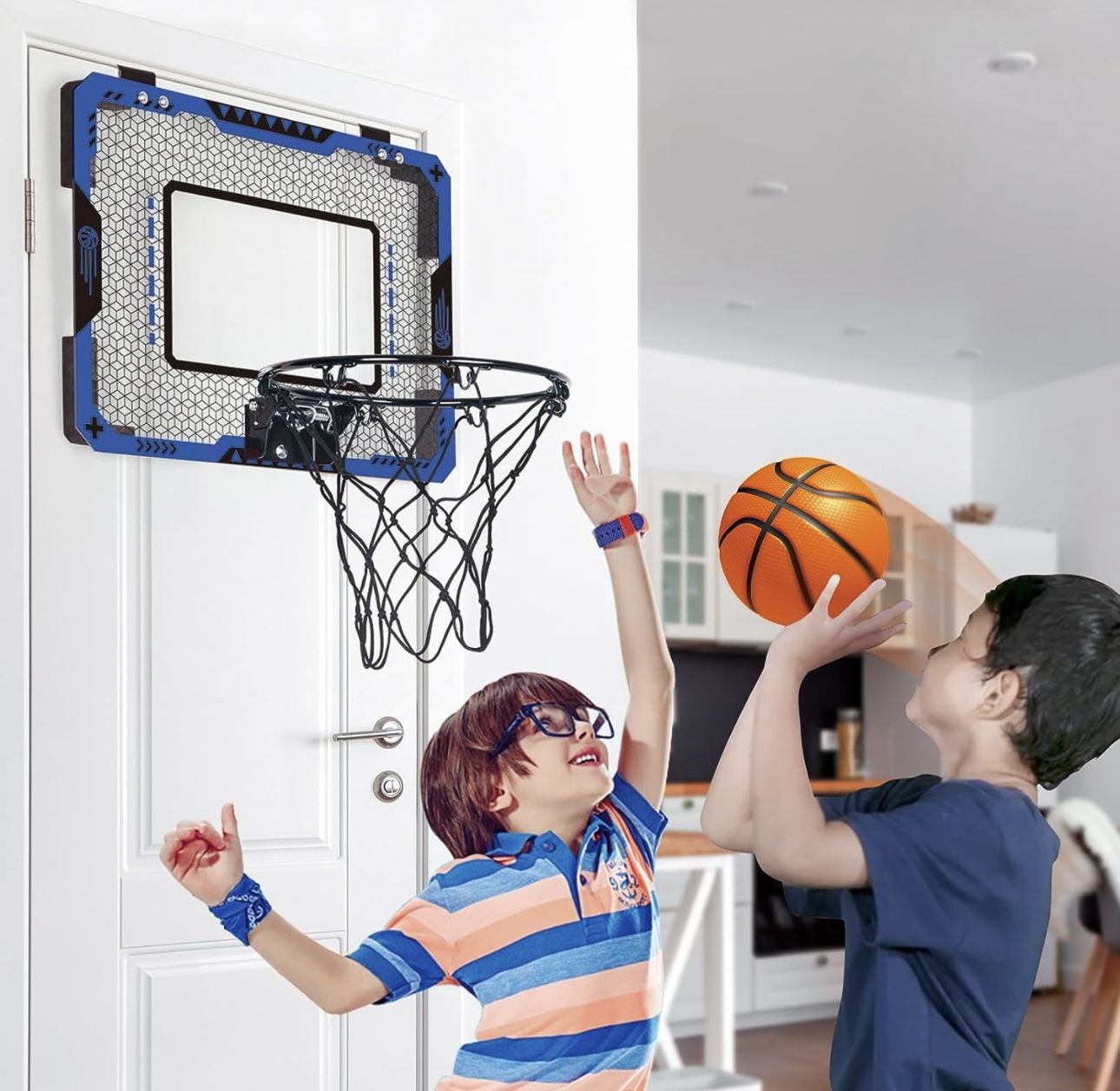 OCHIDO Indoor Mini Basketball Hoop for Kids for 5、6、7、8、9、10 Years Old  Boy,Kids Basketball Hoop Over The Door Mini Hoop with 3 Balls,Kids  Basketball H for Sale in Chino, CA - OfferUp