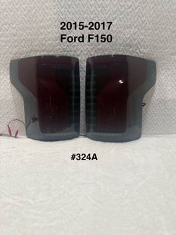 2015 To 2017 Ford F-150 Sequential Turn Signal Animated Red LED Bar Tail Lights (Black Housing/Smoked Lens)