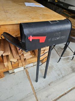 Mailbox with flag