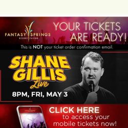 Shane Gillis Fantasy Springs Casino