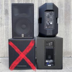 Yamaha DXR-15 Speakers+Yamaha DSR-118 Subwoofer 