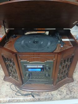 Record Player Cd Cassette Am/fm