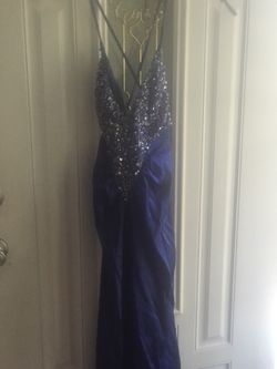 Blue Full Lenth Girls Gown