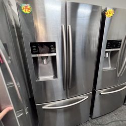 33” Samsung French Door Freezer Fridge stainless steel in excellent condition with 4 Months Warranty 