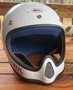 Vintage Bell Moto 4 Full Face Helmet Size XL UHAUL Rental Adult 1980’s