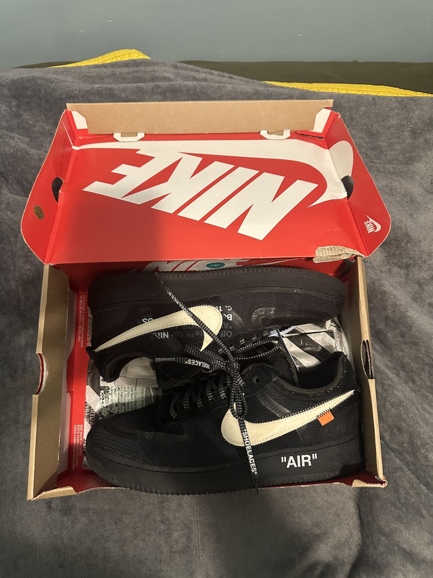 Off White x Nike Air Force 1 Black