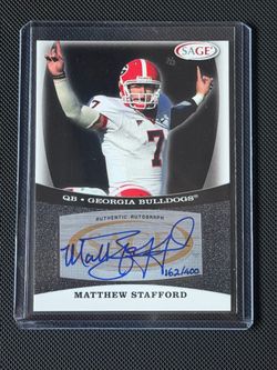 Matthew Stafford auto rookie