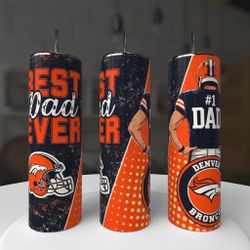 Denver Broncos Football Dad Tumbler