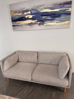 (NEED GONE ASAP💨) Wells Apartment Sofa with Natural Leg Finish (BRAND 🆕 ‼️)