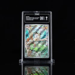 TAG 9 Mint - Meowth #106 - 2025 Pokemon Mega Evolution Phantasmal Flames