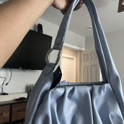 blue purse