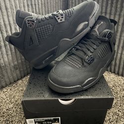 NEW JORDAN 4 RETRO BLACK CAT GS YOUTH SIZE 5Y 2025 SHOES