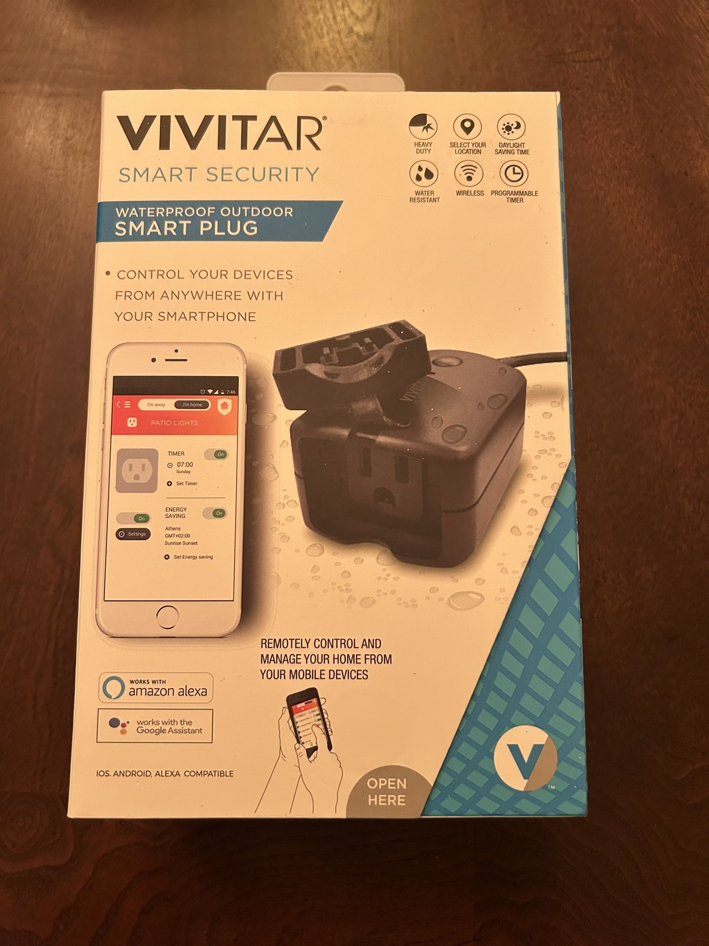 VIVITAR SMART SECURITY Waterproof Outdoor Smart Plug