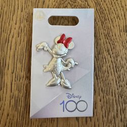 Disney 100 Disney100 Anniversary Minnie Mouse Silver Pin