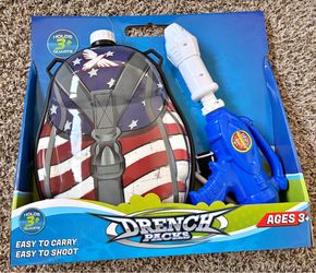 NEW Drench Packs Backpack Water Gun