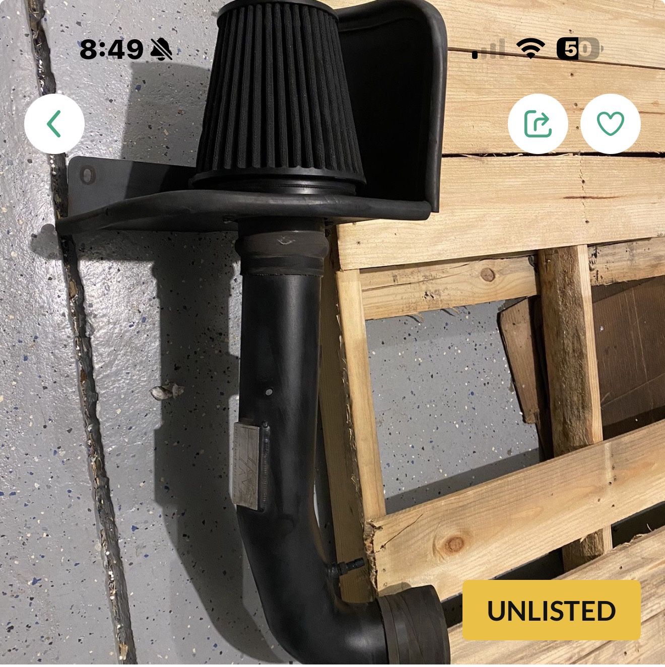 K&N Blackhawk Air Intake system