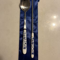 Steel Porcelain Servers $10
