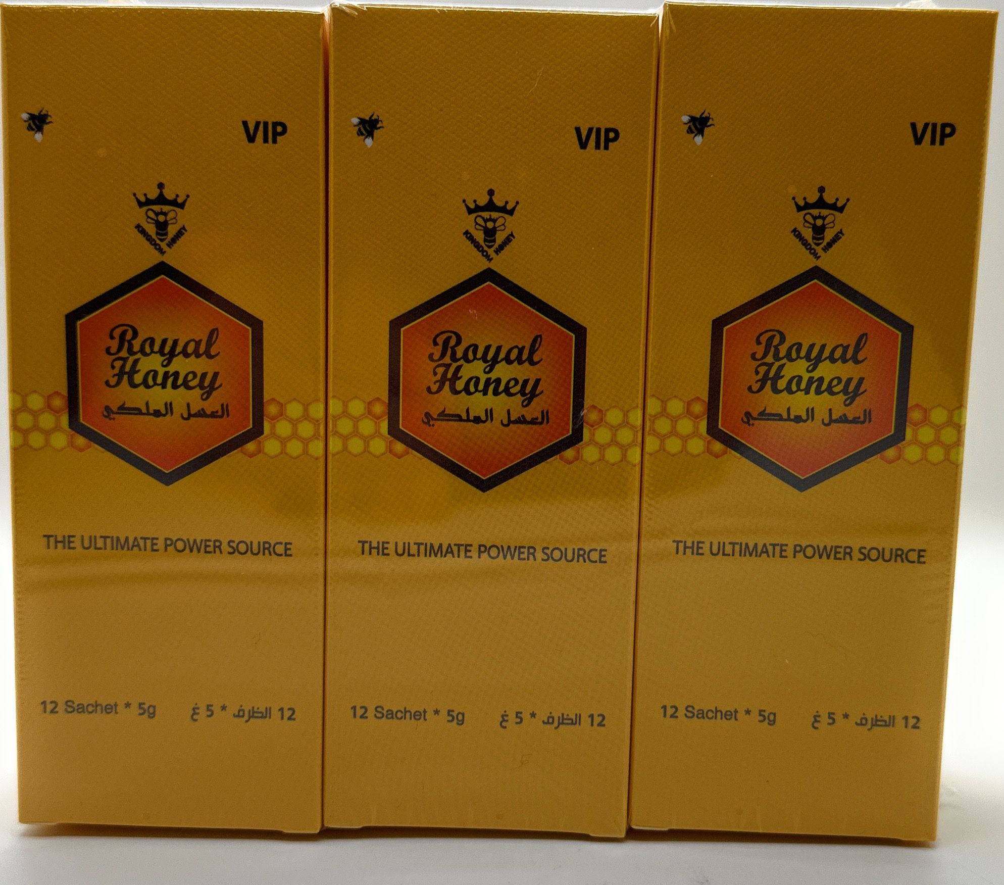 Royal Honey VIP For Men 3 Boxes Of (12 Sachets – 5 G) 