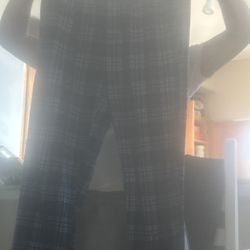 Stanford Blue Plaid Men’s Pajama Pants Large