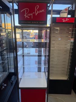 RAY BAN designer sunglass displays