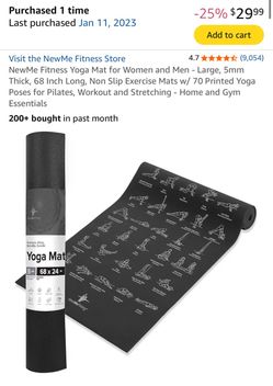 NewMe Fitness Yoga Mat 5mm 68x24