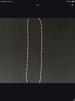 21 INCH STERLING SILVER NECKLACE