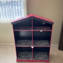 Girls Dollhouse Bookcase 