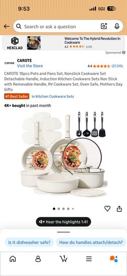 CAROTE Pots and Pans Set