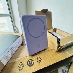 ⭐ 🔥 Belkin MagSafe 5K Power Bank + Stand — Brand New (Premium Purple Edition)