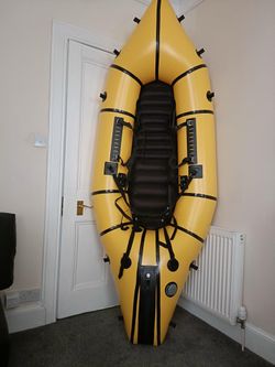 WW245 Model Self-bailing pack-raft.
