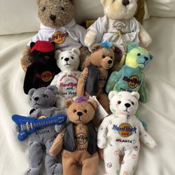 Hard Rock Cafe Teddy Bear Collection