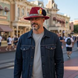 Men’s Disney Mickey Burgundy Hat OneSize