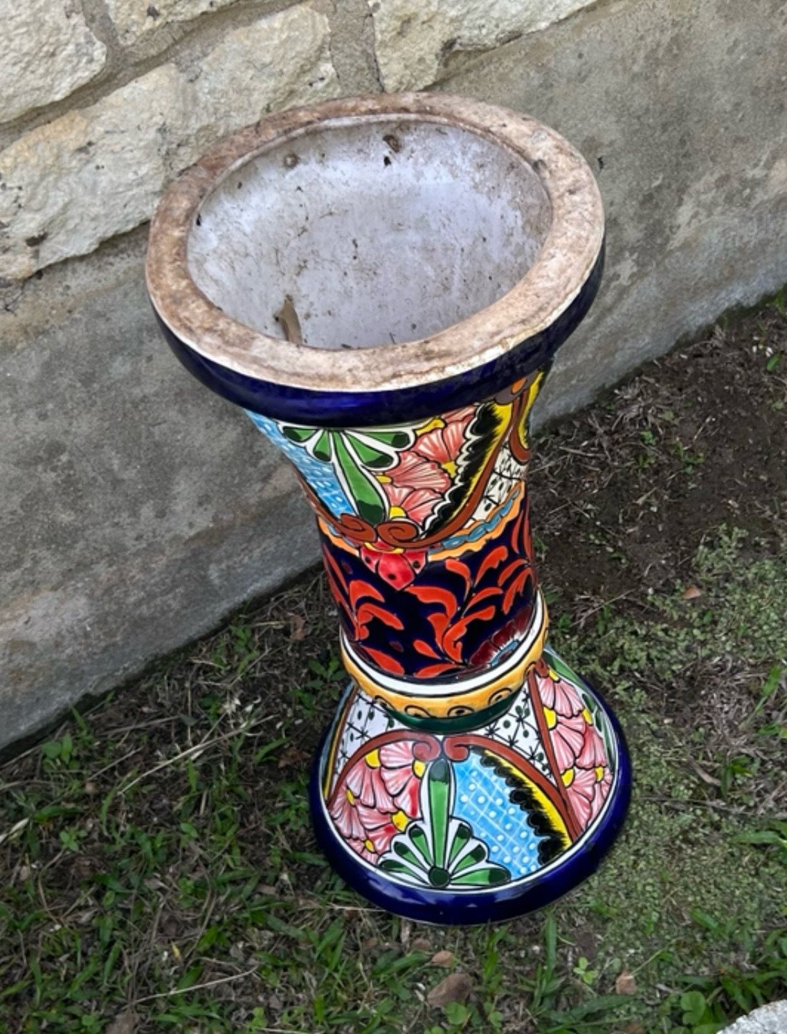 Talavera Ceramic Planter Stand