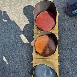 AMcCain 40” Aluminum Traffic Signal Light – 12” Lenses – Tested, Complete w/ LEDS