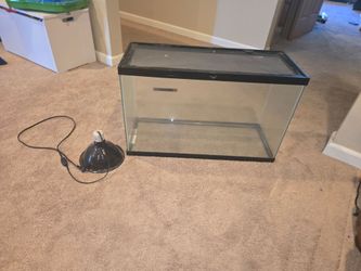 Reptile Terrarium with heat lamp