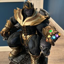 Thanos On Throne Maquette Statue Figure Collectible 