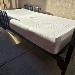 Hospital Bed, Mechanical Bed. Adjustable Bed comes with matress.