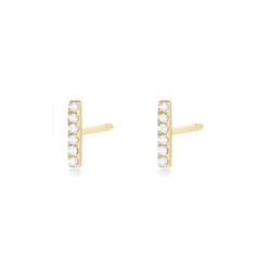 Pace-Set Diamond Bar Earrings 