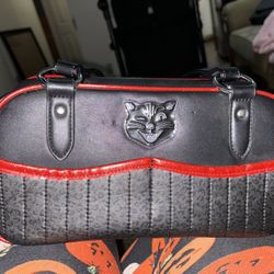 Sourpuss Jinx Tessa Black And Red Purse