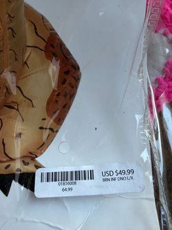 Brown inflatable Dinosaur Costume