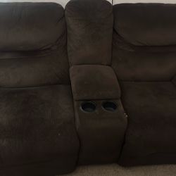 Brown Manuel Recliner Couch - Used