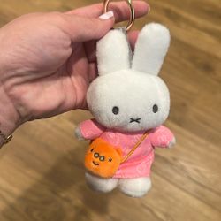 Brand new Miffy Key Chain With Pink Dress And Poppy Pig Sling Bag