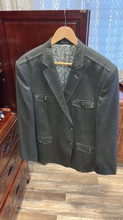 Dark Gray Men's Blazer Sport Coat