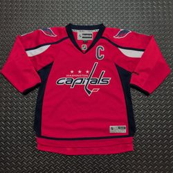 Reebok Washington Capitals Alexander Ovechkin #8 jersey size L/XL youth