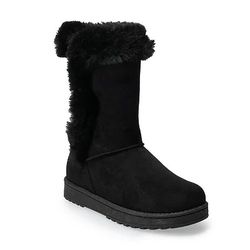 New SO Abigail Faux Fur Boots Women's 8
