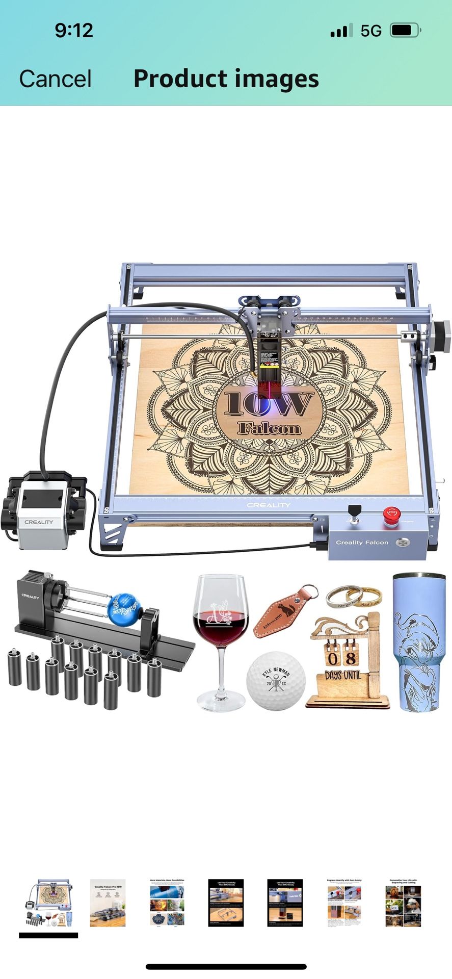 Creality Falcon 10w Laser Engraver