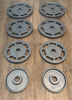 Olympic Reconditioned IVANKO’S  Weight plates  45s, 35s, 25s And 10s [230 Pounds]