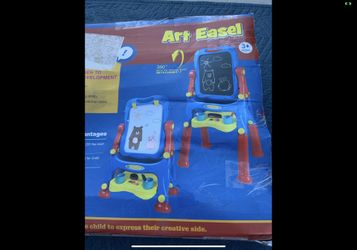 Double sided Easel/dry erase board and chalk board