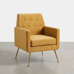 Blair Accent Chair, Mustard